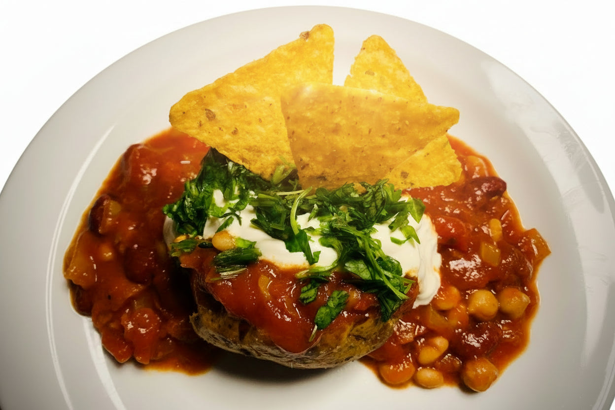 Bagt Kartoffel m/Chilli sin Carne
