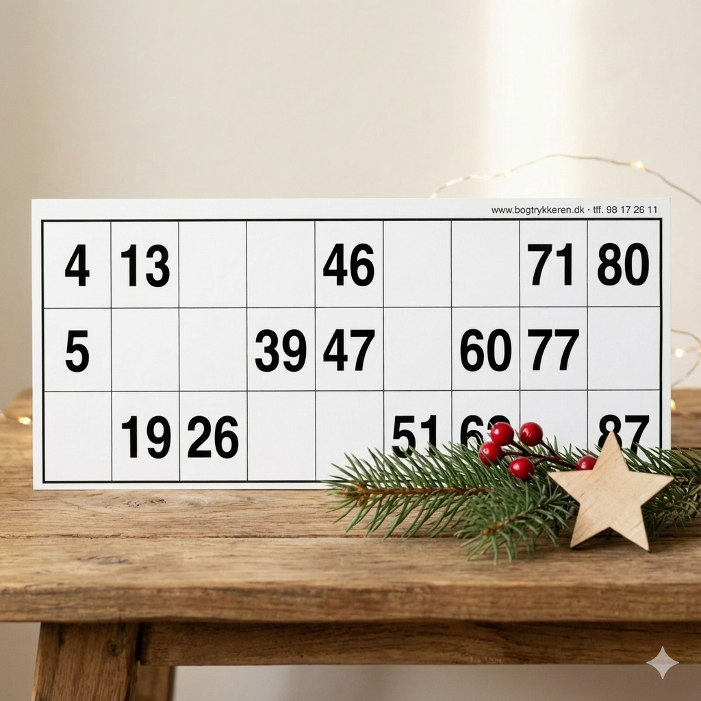 Bankoplade - Julebanko d. 12/12